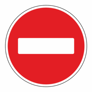 Знак 3.1 "Въезд запрещён"